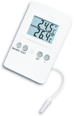 Elektronický teploměr pro měření MIN a MAX teploty, se signalizací - TFA 30.1024, cena od:
